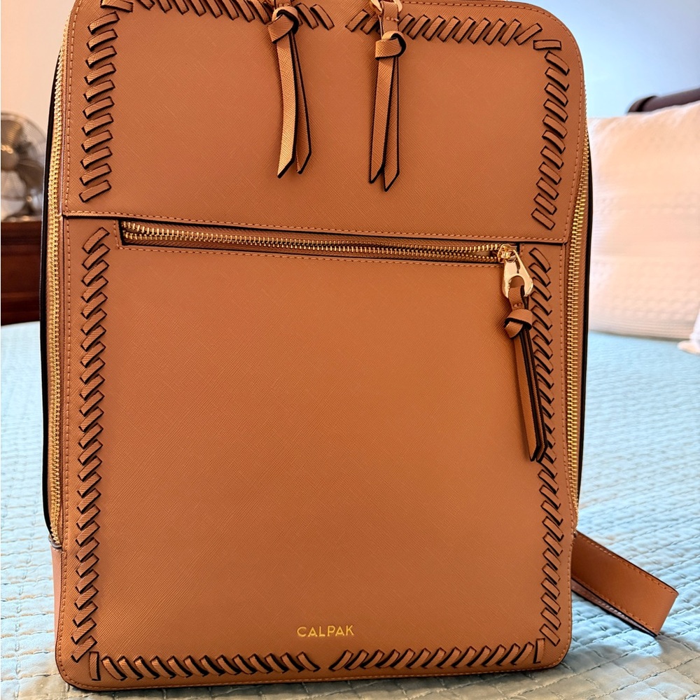 CALPAL Kaya 15” Laptop Backpack in Caramel